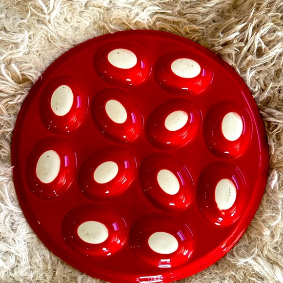 Fiestaware 11 1/4” Deviled Egg Tray Scarlet - Picture 4 of 4